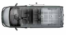 mirrors) 2283 2283 2283 G Overall height (unladen) 1971 1971 1971 Ground clearance 160 160 160 I Cargo area length at 400mm from the floor 1419 1419 1819 J Cargo area length at floor