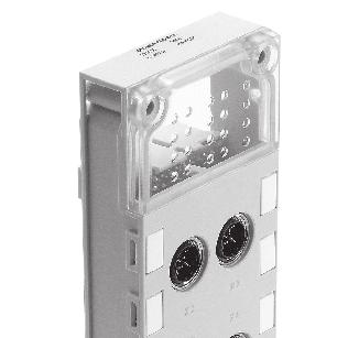 Pre-assembled and sturdy with 2 signals per socket M12-8POL Connection to cylinder/valve combinations with max.