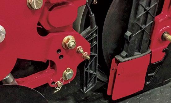 speeds, including the ability to apply lift to row units in soft soil CleanSweep air cylinders allow for in-cab adjustability and offer flexibility and enhanced performance to clear residue and