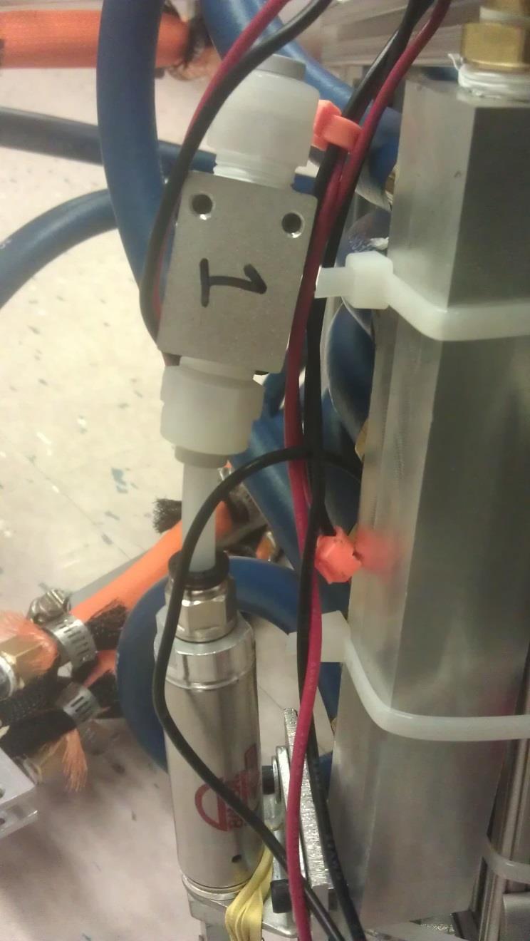 pneumatic actuator. Figure 8: Picture showing the Arduino setup.