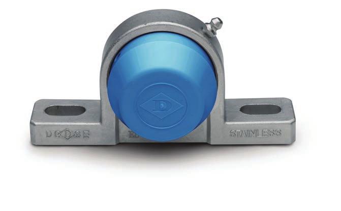 DODGE METAL DETECTABLE END COVER FEATURES: Made from a metal-detectable patent-pending polyethylene material containing stainless steel Easily visible blue color for quick inspection Snap on style