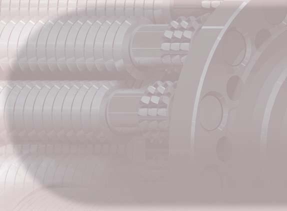 The ROLLVIS manufacturing programme comprises satellite roller screws without roller recycling (types RV and BRV) and with roller recycling (type RVR), in a range of accuracy classes.