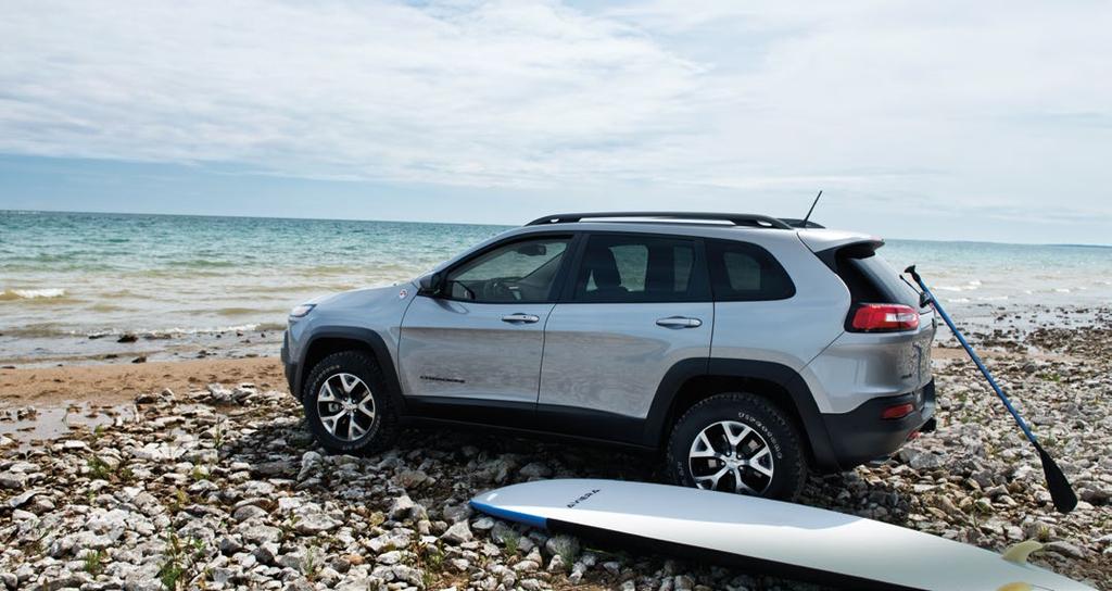 MASTER EVERY TERRAIN WITH CAPABILITY COMES POSSIBILITY Trailhawk rises above its competitors, thanks to its standard Jeep Active Drive Lock 4WD system with a locking rear