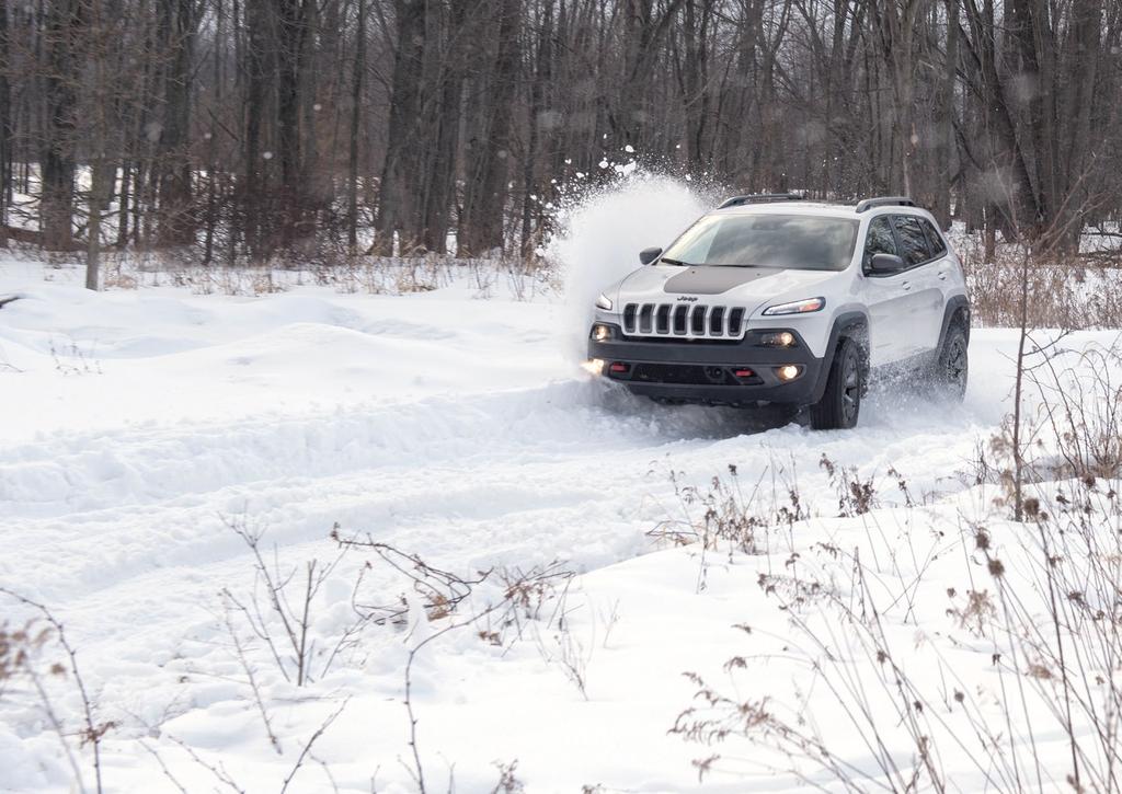 The Jeep Selec-Terrain Traction Management System adds ultimate driving stability to every Cherokee equipped with an authentic four-wheeldrive system.