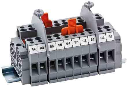 Screw Connection Fuse Rail Terminals Terminals can be used with glass fuse between 1A...10A.