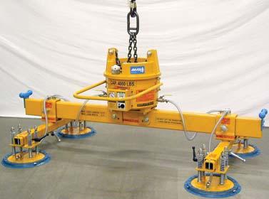 M200 and M400 Series Mechanical Vacuum Lifters Standard Lifters with Capacities up to 7000 lb. (3175 kg) for Common Sheet and Plate Sizes up to approximately 10 x 40 (3.0 m x 12.
