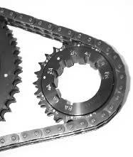 ProGear has timing sets with both gears hardened. Test them with a file! Some oval track racers use gear drives because of the loose chain and sprockets causing retarded timing.