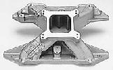 Intake manifolds 361-383-400 Engines Edelbrock Performer 383 (low rise dual plane): This intake works best with the HEH0515BL, HEH1019BL, HEH1523BL, HEH1928BL and HEH2328BL hydraulic camshafts.