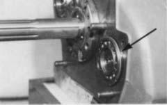 Use a soft bar and mall on the rear of each countershaft to drive each