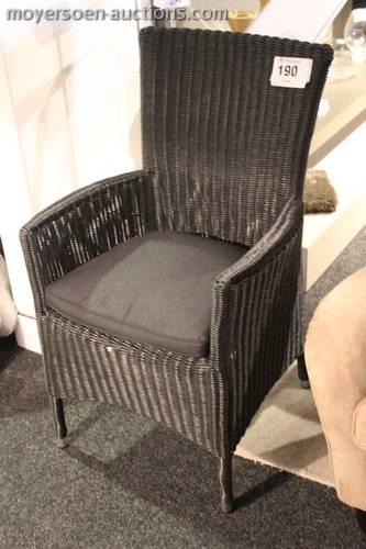 190 1 wicker chair, air cushion,