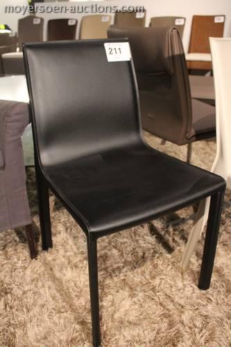 211 1 leather side chair,
