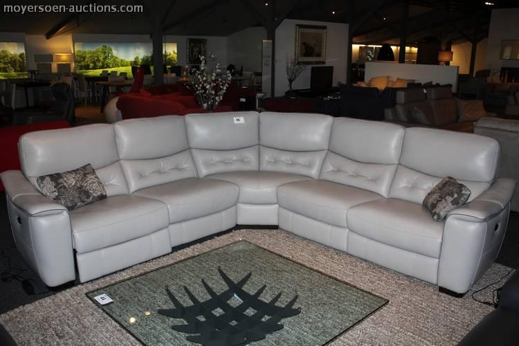 1 leather corner sofa VENETO, provided with 2