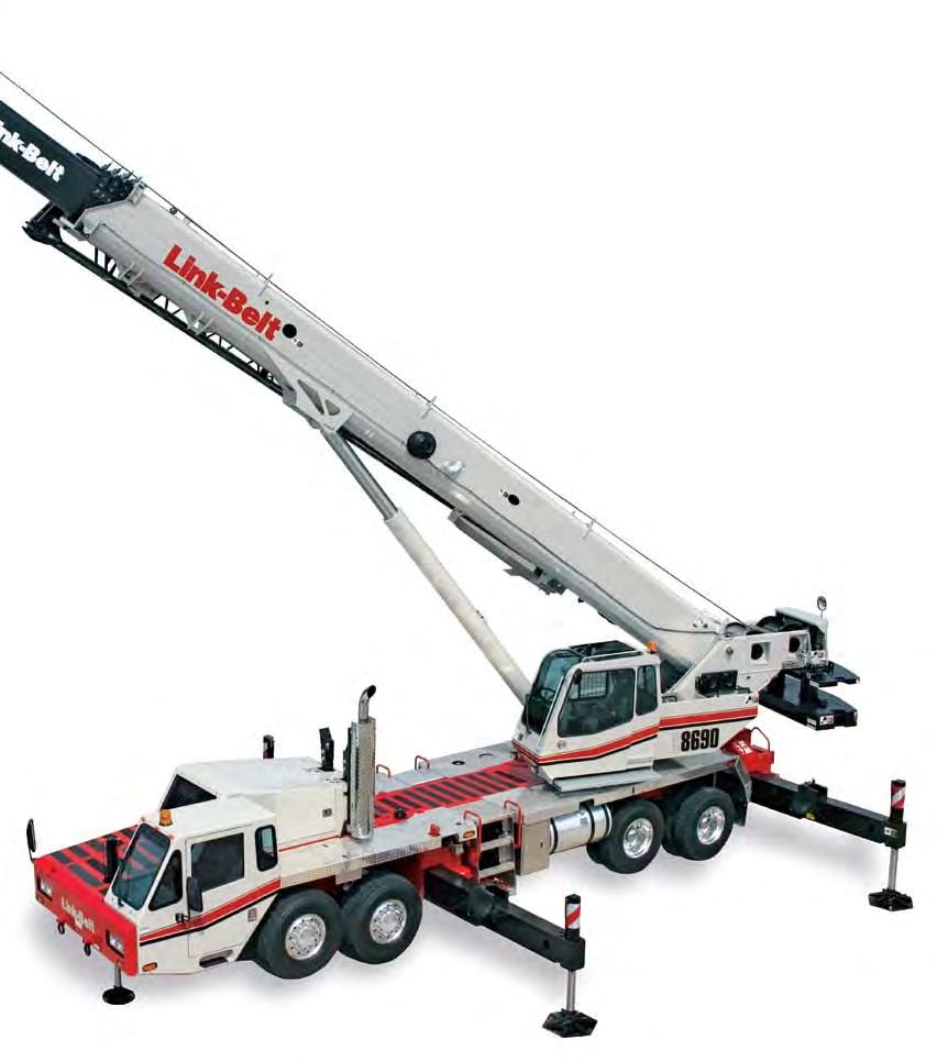 5-section full power latching boom with attachment flexibility 38-140 ft (11.6-42.