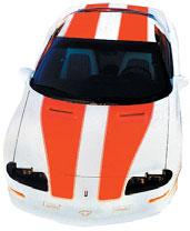 1988-02 Stripe Sets 1988-90 IROC-Z Graphic Sets Reproduction stripe sets for 1988-90 IROC-Z models. Include: 2 IROC-Z door decals, pre-molded lower body stripes, a squeegee and instructions.