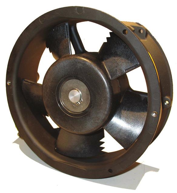 Rotron MIL9 Tubeaxial Fans General Tubeaxial Information Tubeaxial Fans are integrated axial flow air moving devices in which the motor rotor is cast inside the impeller to achieve the smallest