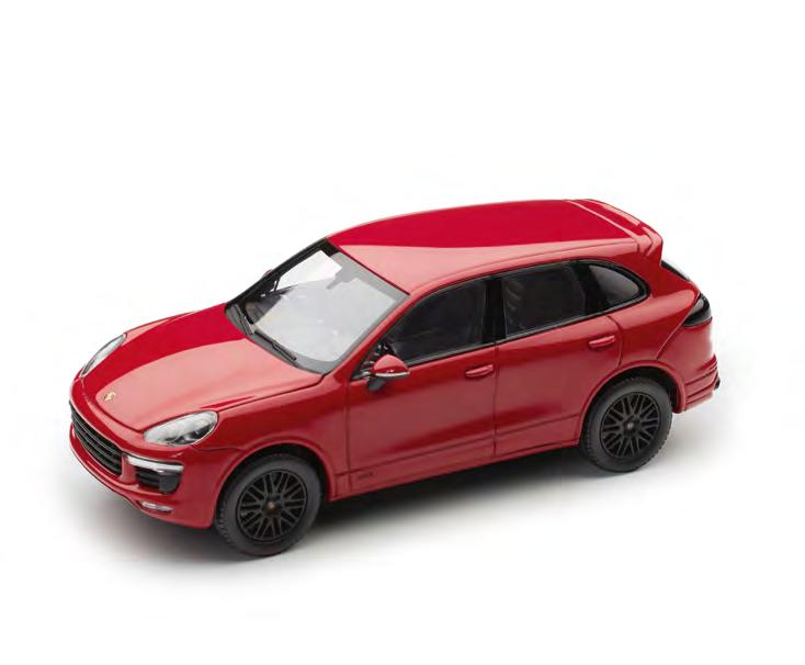 Cayenne Cayenne S E-Hybrid. In White. Agate Grey Metallic interior. Made of metal. Scale 1 : 43.