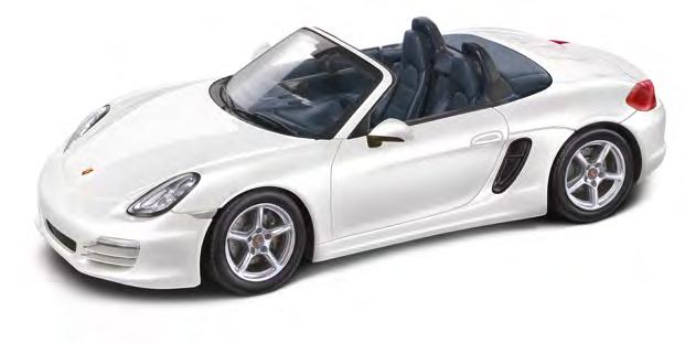 Boxster Boxster. In Carrara White. Yachting Blue interior. Made of metal. Scale 1 : 43.