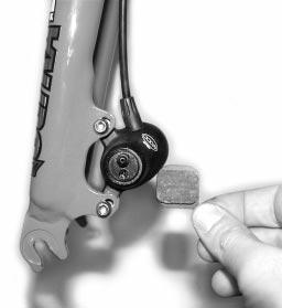 1. The CODA Expert Disc Brake pads are held in the caliper by magnetic force.