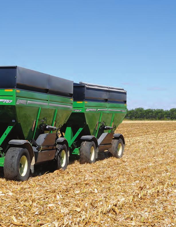 QUICK, QUIET, CONVENIENT The Brent 57-series Grain Train wagons deliver the ultimate in