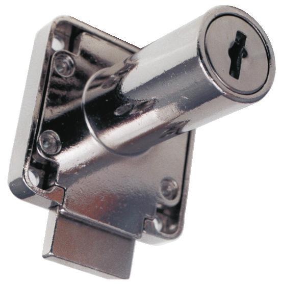 5 8 40 11 CUPBOARD LOCK ITEM NO: 137 FINISHES: nickel PACKAGING: 2 brass keys, 1 cylinder ring SUITABLE FOR: