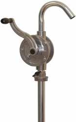 60 Aluminium Rotary Drum Pump Ideal for transferring non-corrosive and petroleum based fluids, transmission fluid, machine and lube oils. 280ml per rotation.