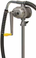 28 Cast Iron, Heavy Duty Drum Pump Ideal for non-corrosive and petroleum based fluids, transmission fluid, machine and lube oils. 280ml per rotation.