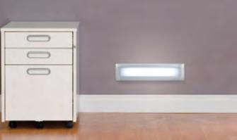 Trunking with LED cover GuaranTeeD energy efficiency The very low consumption LEDs use very little energy and have a service life of more than 50,000 hours.