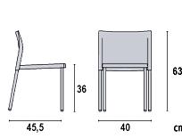 stool ITBD medium stool, footrest aluminium