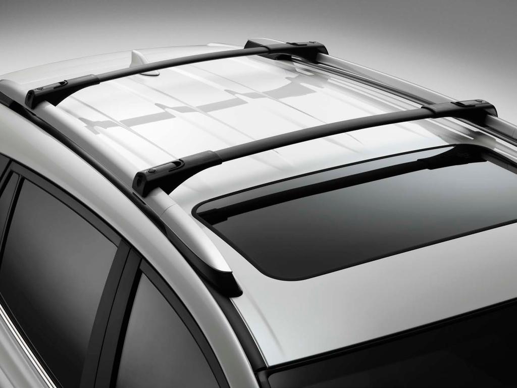 Roof Rail Cross ars Take along all kinds of cargo with Genuine Toyota roof rail cross bars. 2 Provides up to 100 lb.