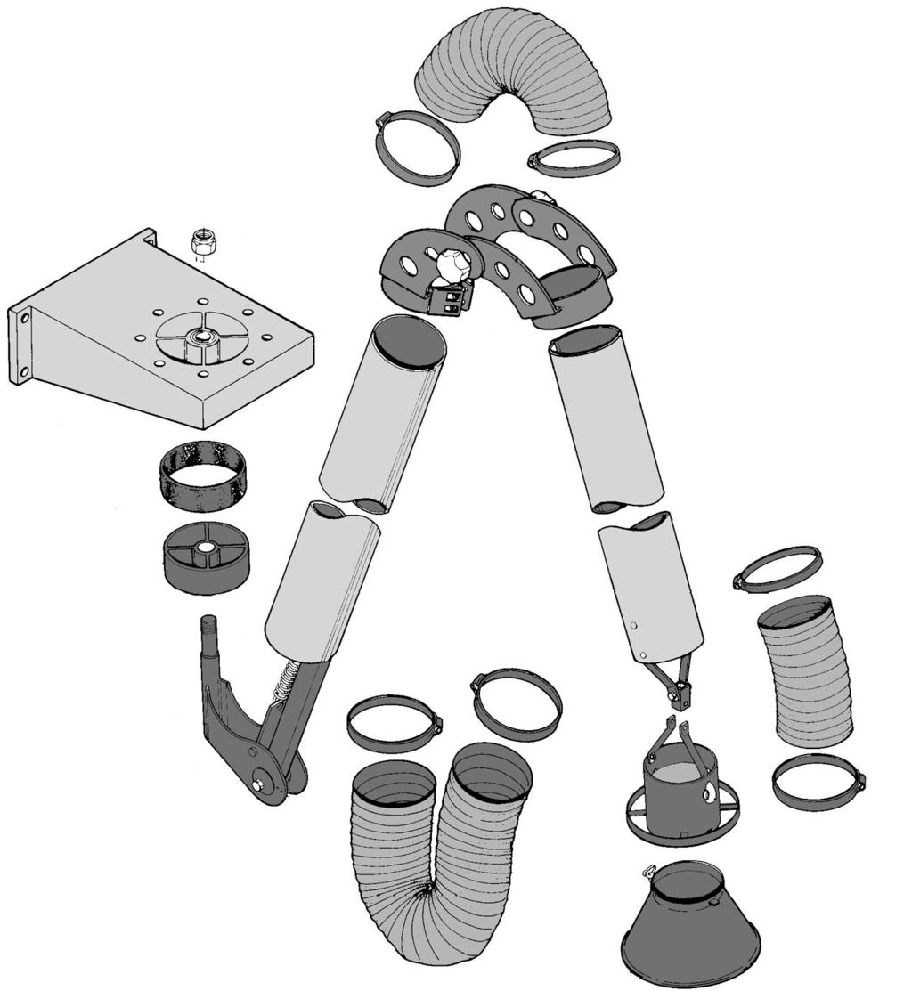 SPARE PART DRAWING Date: 04-08-04 Product no: KUA-2-ATEX KUA-3-ATEX KUA-4-ATEX EXTRACTION ARM KUA Copyright 1997: All rights reserved.