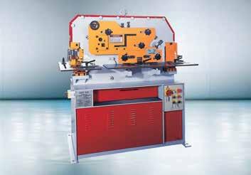 These universal machines are supplied with standard tooling including repetition support tables at punch, shear and notch stations.
