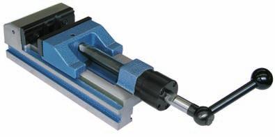 quick and secure clamping, particularly during series machining of workpieces With guideway, base and side clamping device, also suitable for light