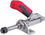 Push-pull clamp galvanised and passivated case-hardened with greased bearing bushings Rivet made of stainless steel complete with tempered,