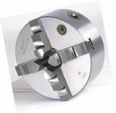 Universal lathe chuck made of high-quality steel die-forged, hardened and ground Plane spiral made of alloy steel, case-hardened and hardened, thread ground on both sides CUSM system, centric