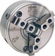 Key bar chucks URO-T with jaw safety mechanism, centric clamping higher clamping forces Stiff er chuck body (guaranteed accuracy at higher loads) Chuck body fully surface-hardened high jaw change