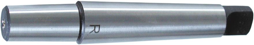 Plug-in shank for drill chuck with internal taper in accordance with I 238- with morse taper shank and tangs ardened and ground further sizes available on request Taper support Taper Ø MK 1 10 10,095