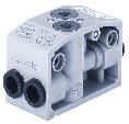 valves wide/8 valves wide with 2 x 3/2-way valve Threaded port M5 Threaded port M7 Push-in ø 6 mm Push-in ø