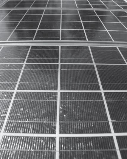 Flat-plate modules are an arrangement of photovoltaic cells that are mounted on a flat, rigid surface with the cells exposed to sunlight (FIGURE 2-3).