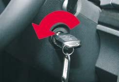 The ignition key deactivates the passive safety systems such as airbags and safety belt pretensioners once the airbag control module discharges (about 4 seconds).