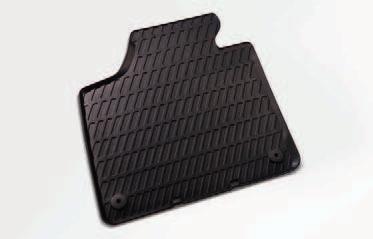 They are available in, for example, the colours ebony, light grey and luxor beige. 4 Rubber floor mats Provide an exact fit.
