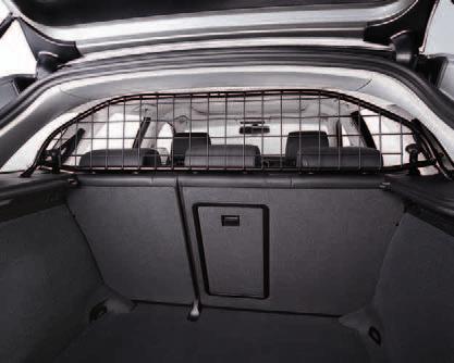 4 Partition grille Easy installation behind the rear bench seat. No drilling required.