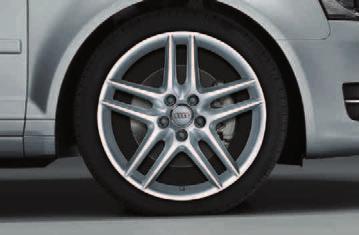 2 Cast aluminium wheels in multiple-spoke design Provides the A3 with an