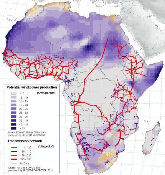 Wind energy production: perspectives in Africa