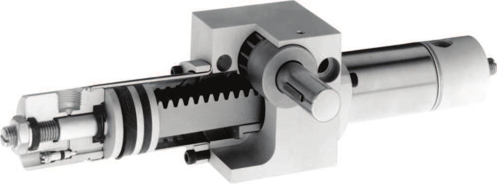 TURN TO THE BIMBA PNEU-TURN ROTARY ACTUATOR FOR THESE QUALITY FEATURES AT A LOWER COST: The Bimba Pneu-Turn Rotary Actuator is available with these catalog options: Angle Adjustment Bumpers