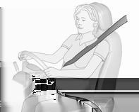 Using the seat belt while pregnant 9 Warning The lap belt must be positioned as low as possible across the pelvis to prevent pressure on the abdomen.