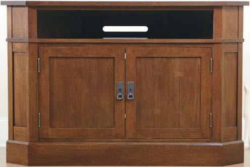 89/91-1144W-36 Corner TV Cabinet 36 h x 55 w x 22 d Also available: 89/91-1144W-36 Same as above with glass doors.