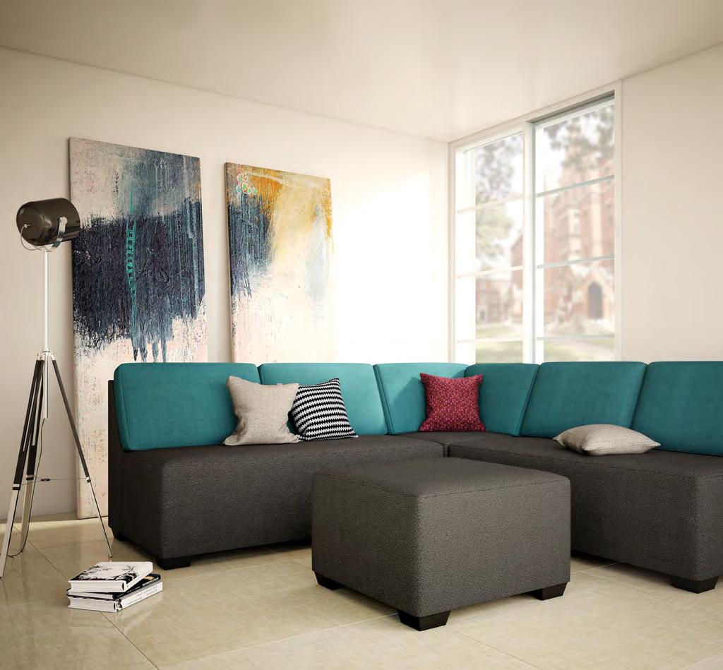 SEATING LAGUNA The Laguna sectional is an exciting mixture of distinctive pieces, contract