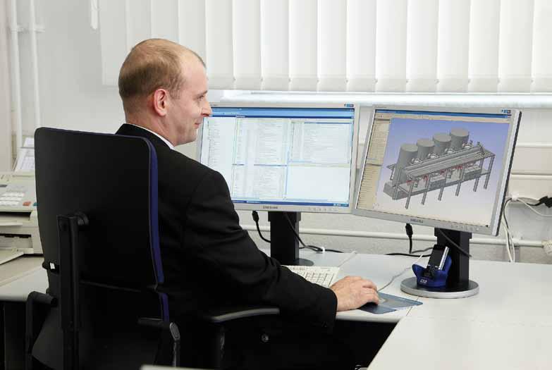 Engineering >> Our developers and designers, software engineers and project managers use the latest networked CADtechnology to develop efficient solutions in hydraulics, pneumatics and centralised