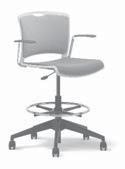 QUICKSTACKR SRIS quickstacker Stools SIN # 711-18 Available as guest/stack chair, task chair and stool version. Wall saver chrome frame.