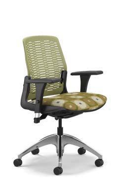 intouch series TASK, CONFRNC plastics intouch OOD $841 Mid Back Thermoplastic Back with Upholstered Seat Six Plastic Colors Control Height Adjustable Arms High Profile Fiberglass Reinforced Nylon